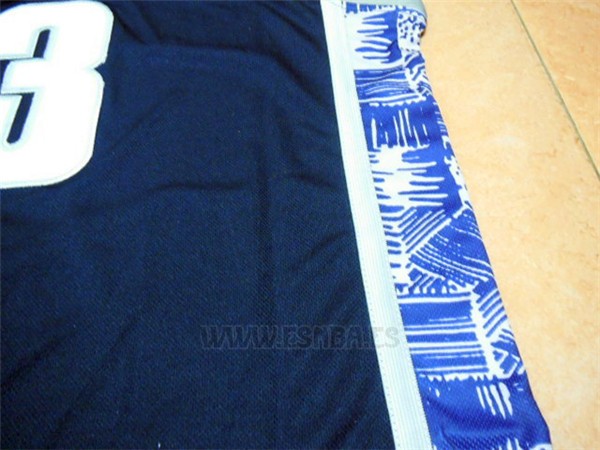 Camiseta NCAA Georgetown Hoyas Allen Iverson #3 Azul